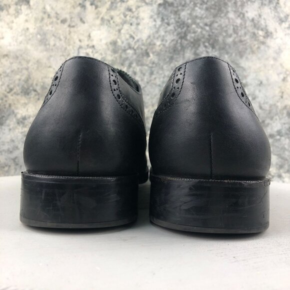 Cole Haan Men\'s Size 12M Grand.OS Henry Black Leather Plain Toe Dress Shoes main image 8